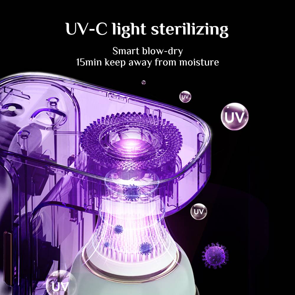 UV-C Deep Cleaning Electric Facial Cleansing Brush
