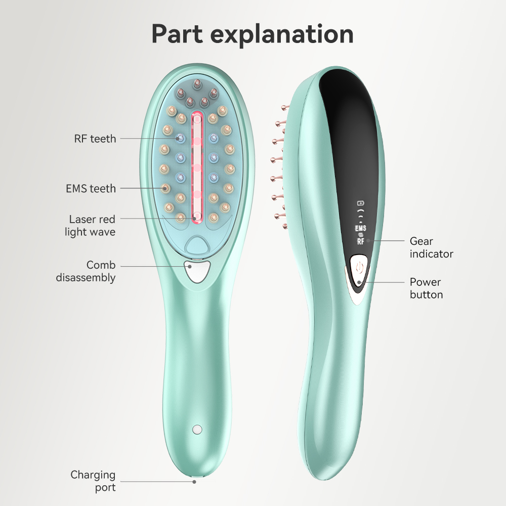 Classical Electric EMS RF Laser Massage Comb
