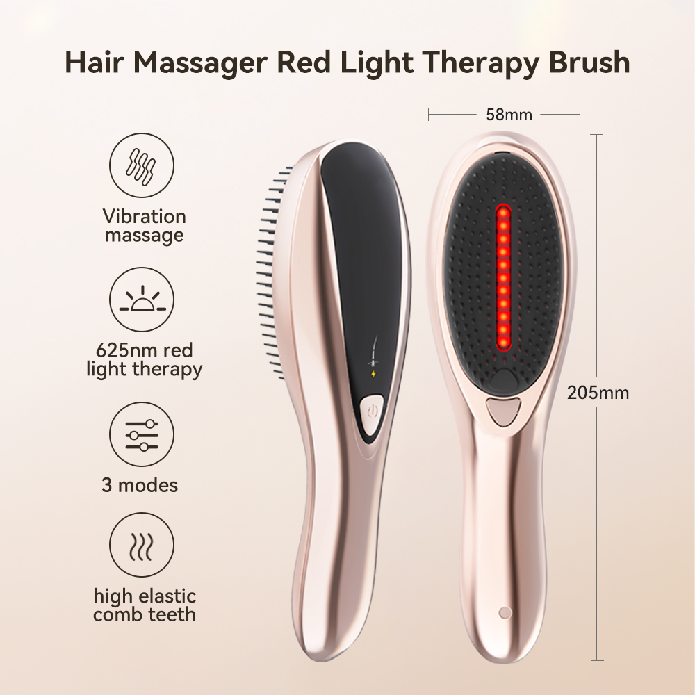 Hair Scalp Massage Growth Red Light Comb